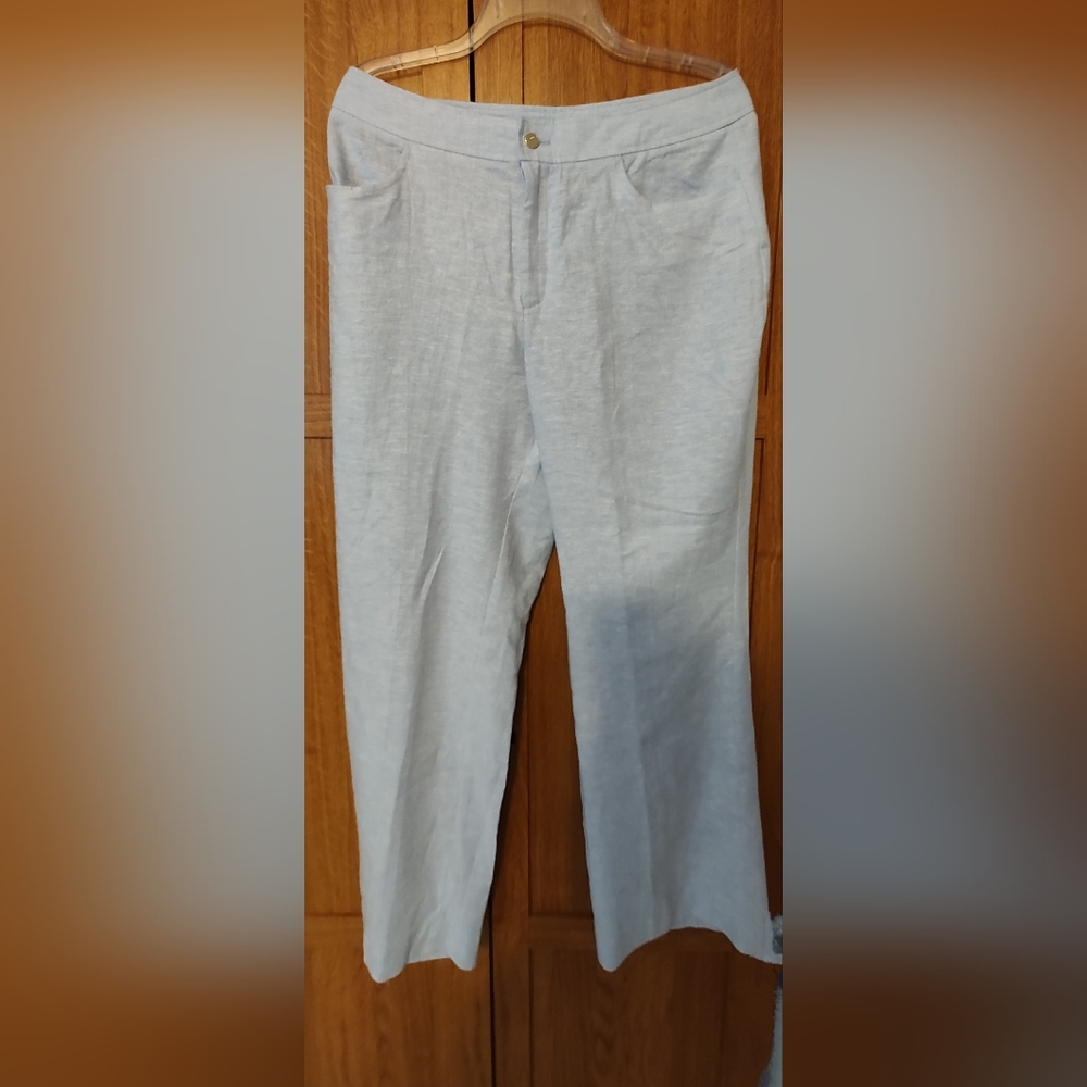Linen pants, light blue